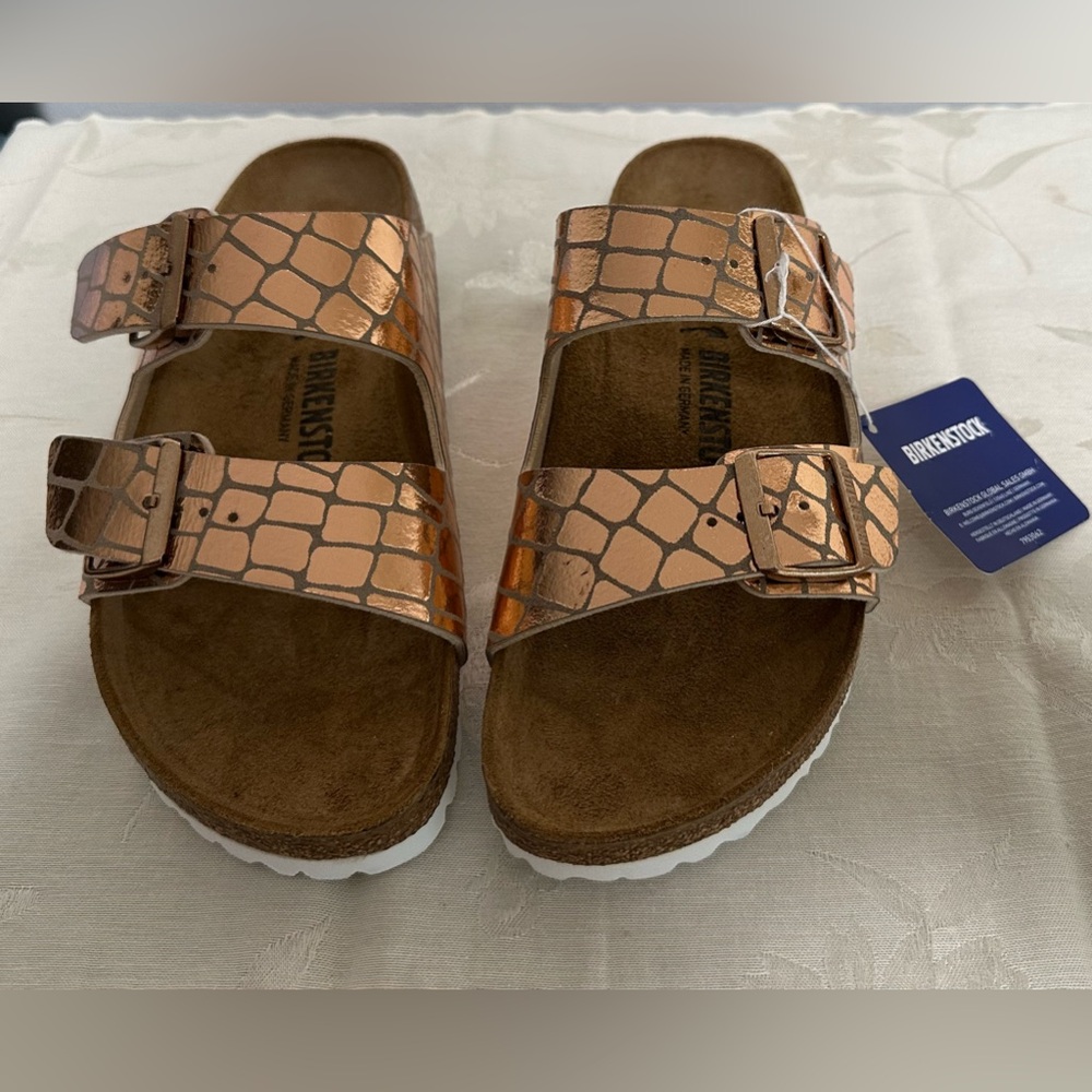 Birkenstock Arizona Gator Gleam Sandal